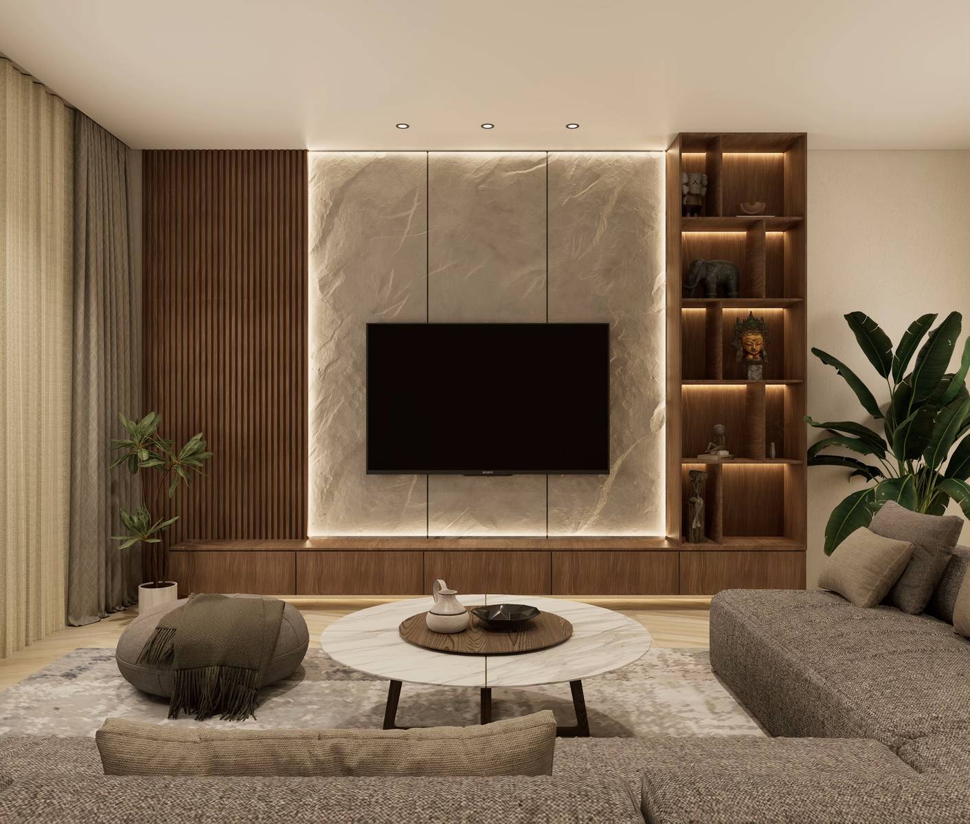 Modern Apartment Living Room gallery image 3